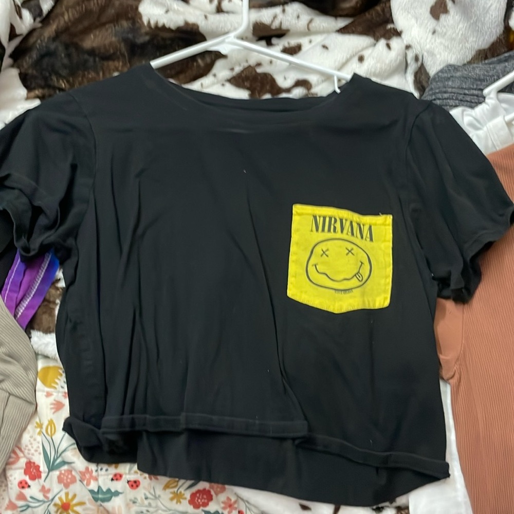 Nirvana cropped T-shirt